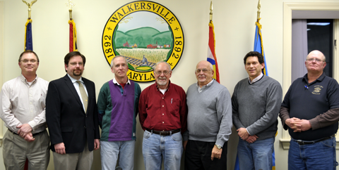 Walkersville Planning Commission before retirement of Lin Snider.